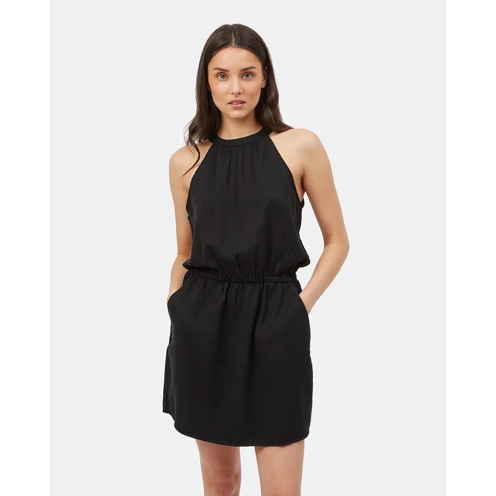 NWT Tentree Cypress Tencel Lyocell Mini Short Dress - Meteorite Black Size S